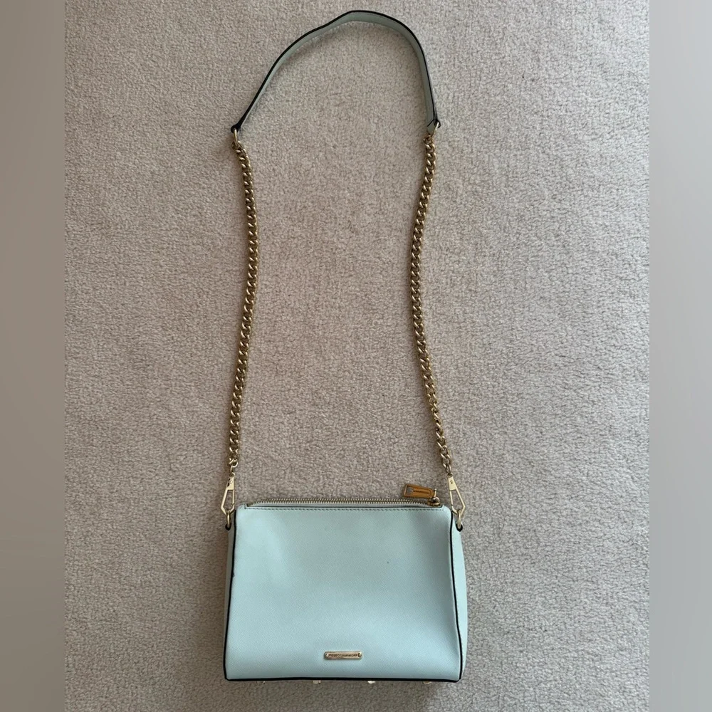 ***BRAND NEW*** Rebecca Minkoff Avery Mint Green Crossbody bag - Picture 7 of 7